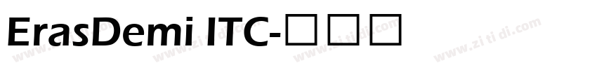 ErasDemi ITC字体转换